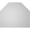 Ekena Millwork Octagonal Top Surface Mount PVC Gable Vent w/ 3-1/2"W x 1"P Standard Frame, 26"W x 22"H GVPOT26X2201SN - alternate 2